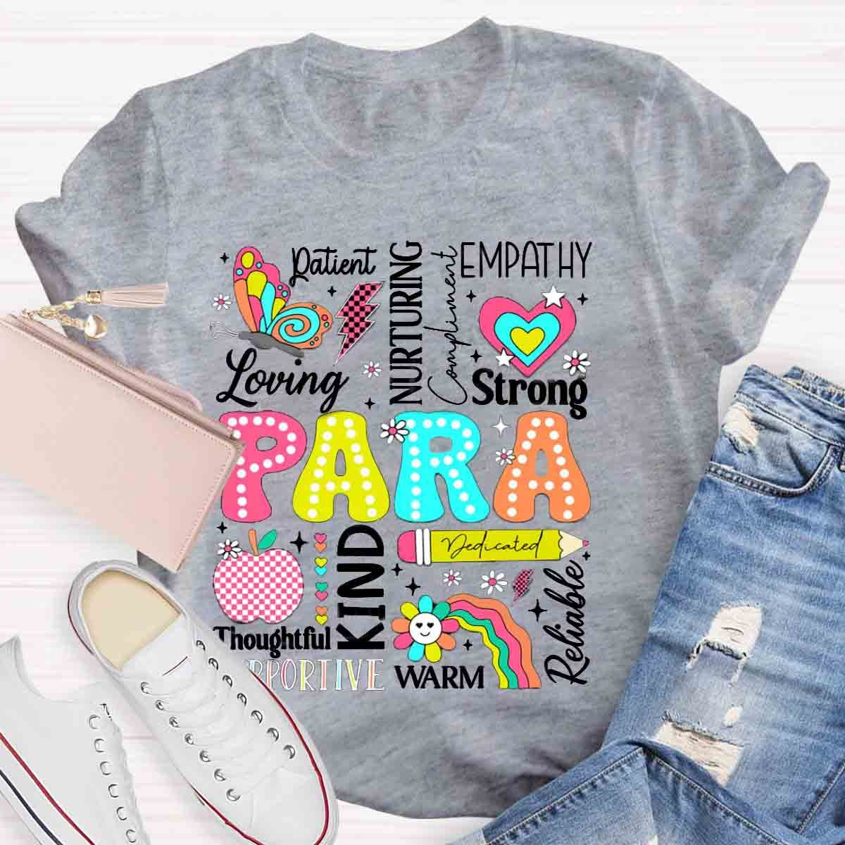 Paraprofessional Paraeducator First Day Back To School T-Shirt