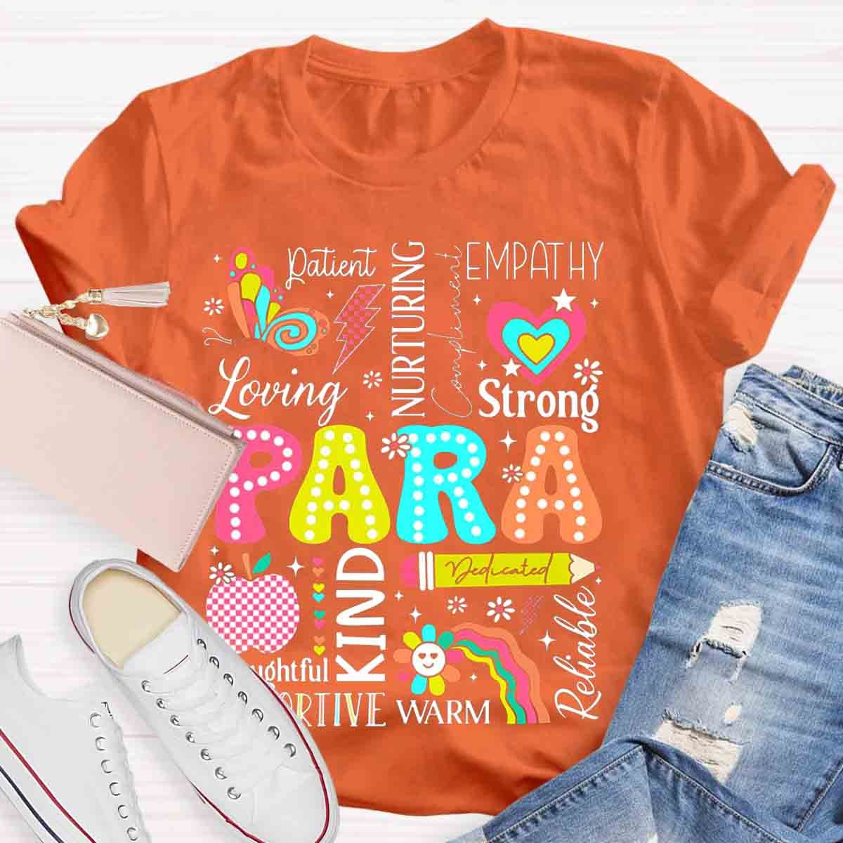 Paraprofessional Paraeducator First Day Back To School T-Shirt