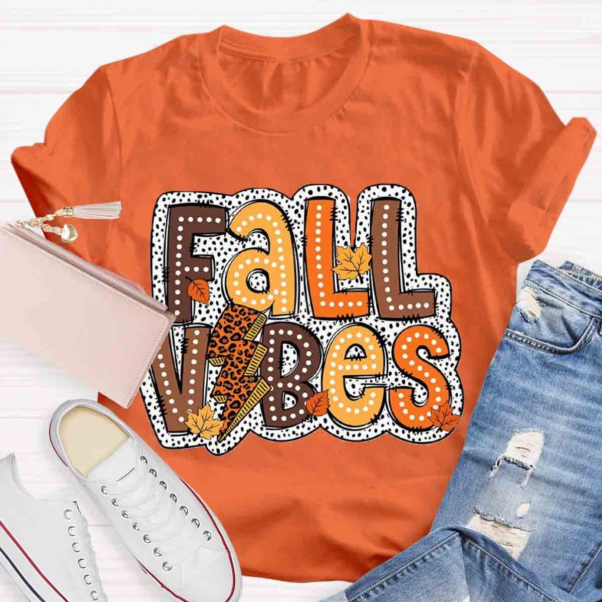 Autumn Design Fall Vibes Shirt