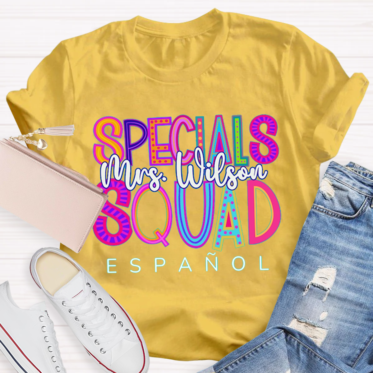 Personalized Your Name Special Squad Teacher T-Shirt