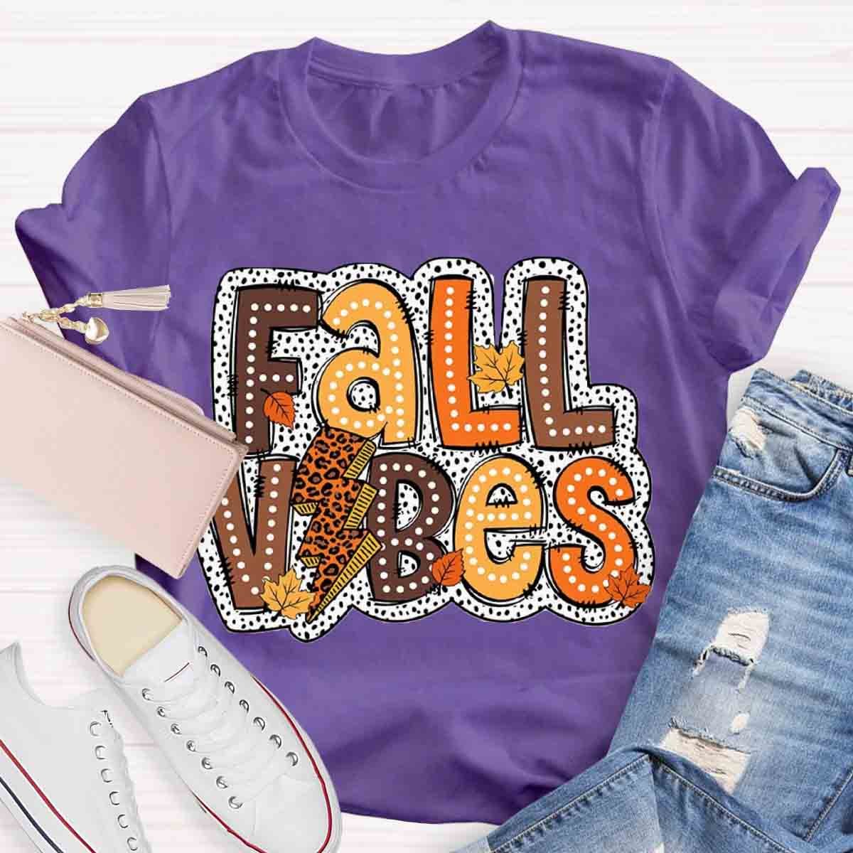 Autumn Design Fall Vibes Shirt