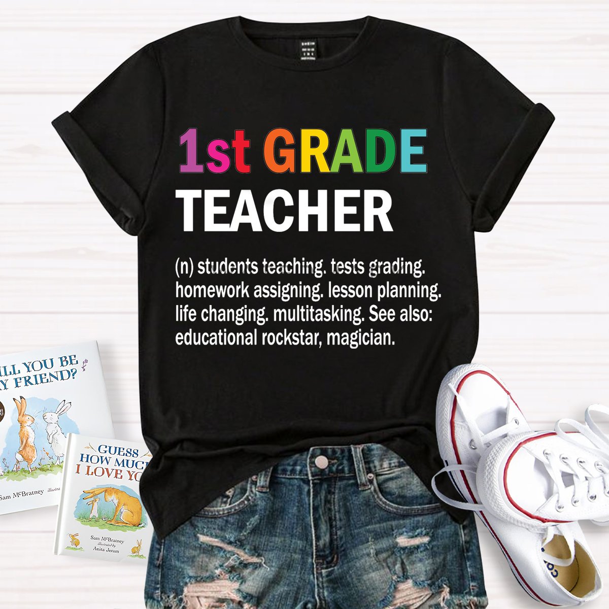 Personalized Grade Teachers Defination T-Shirt