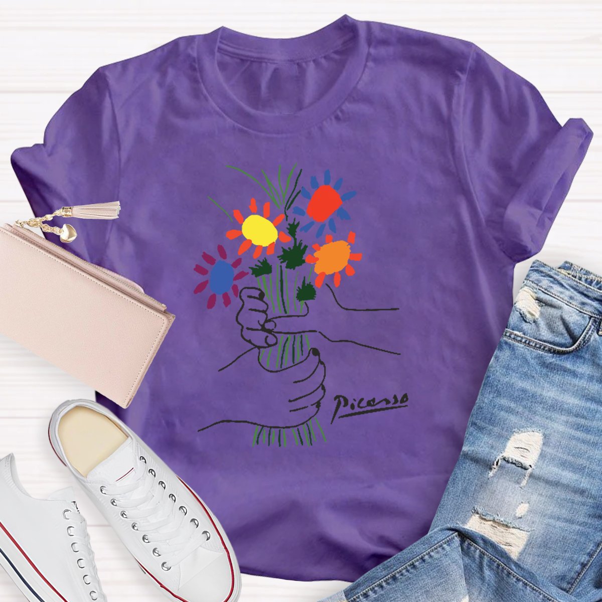 Flowers Teacher Shirt