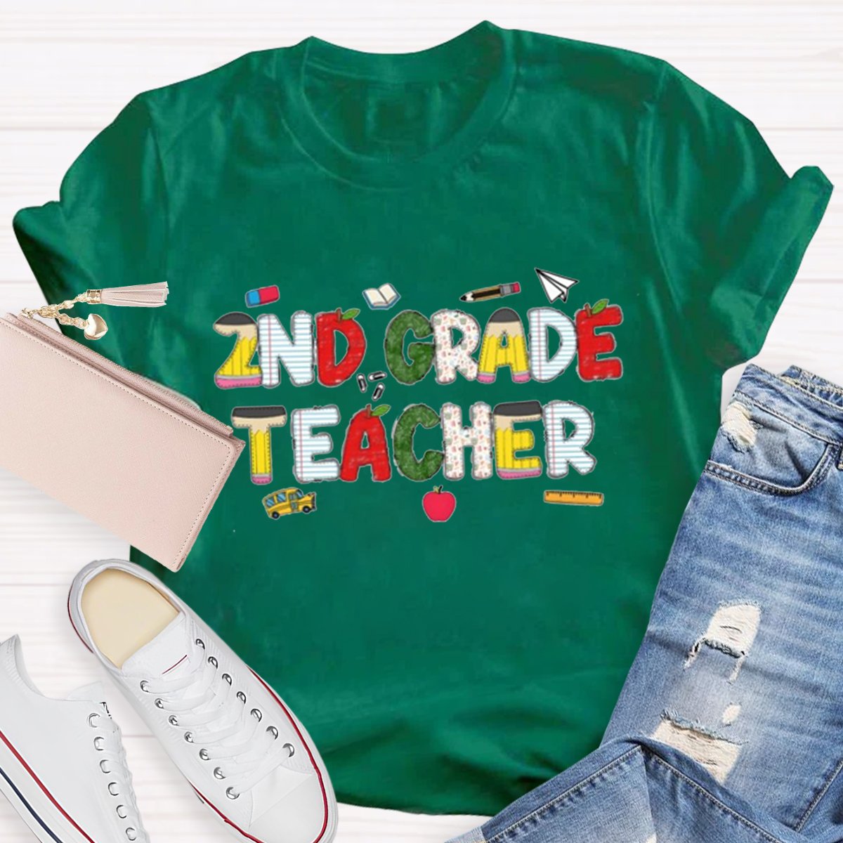 Personalized Grade Teacher Shirt