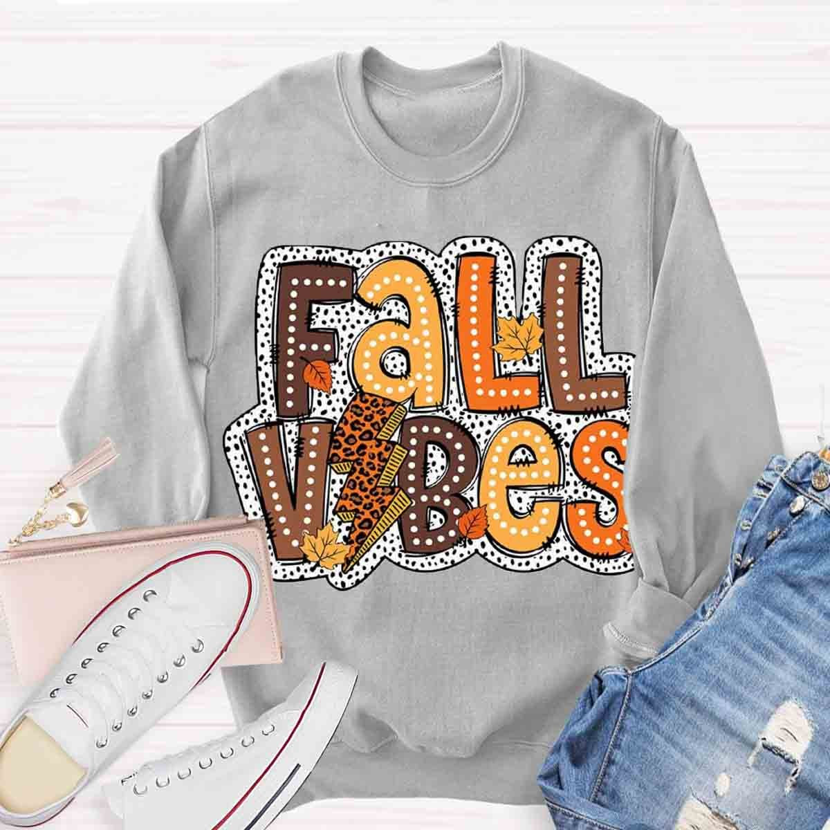 Fall Vibes Retro Sweatshirt