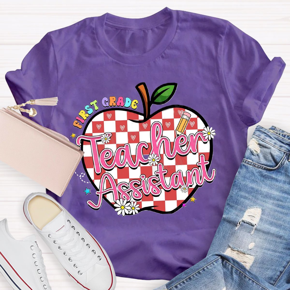 Personalized Grade Teacher Assistant Back To School T-Shirt