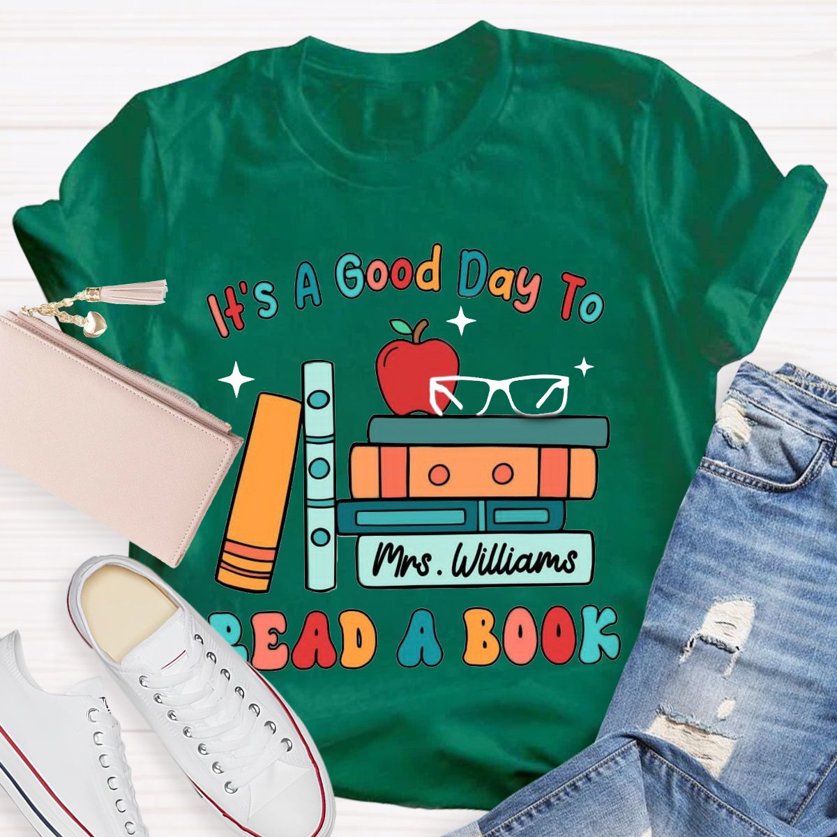 Personalized Name Its a Good Day to Read a Book Shirt