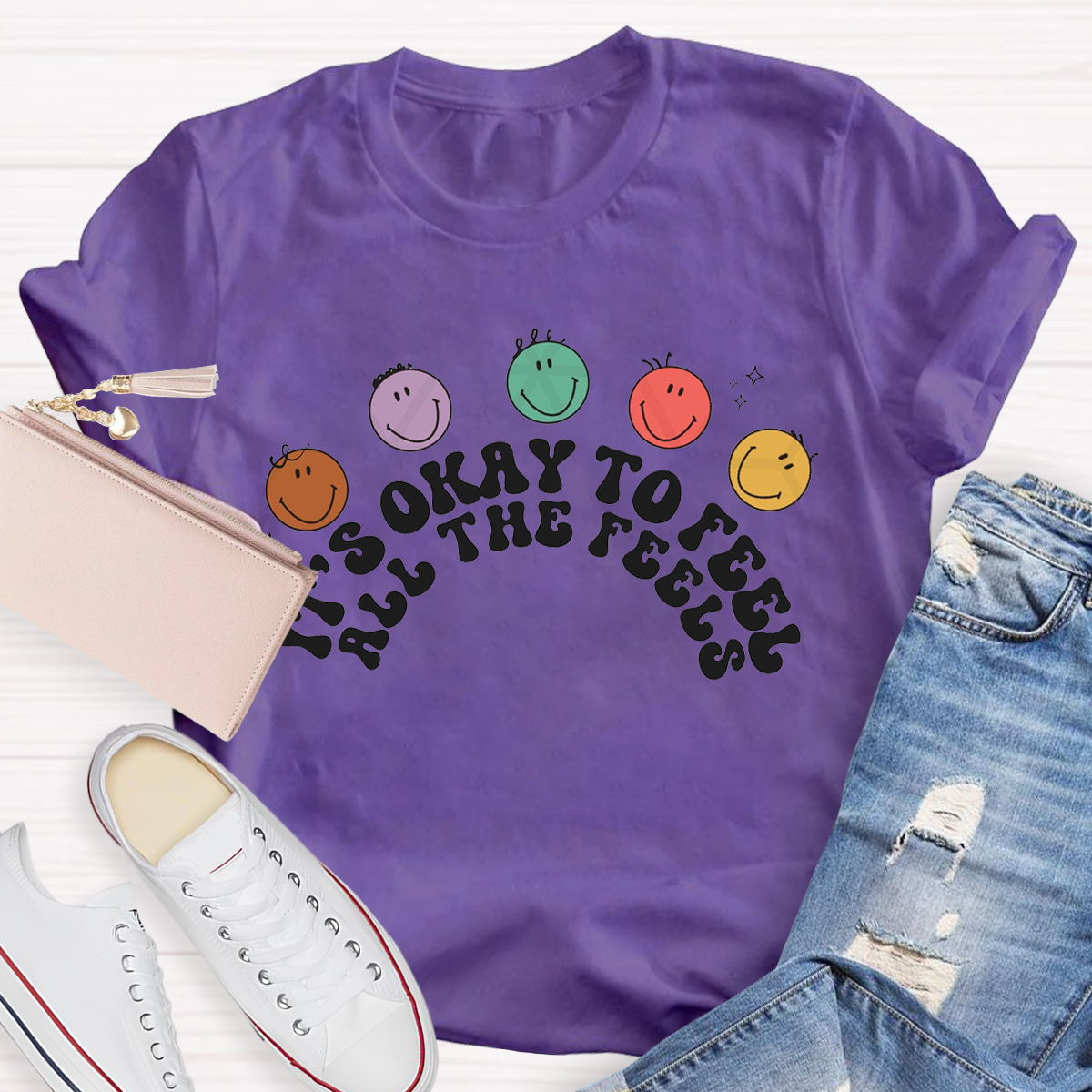 It's Okay To Not Be Ok Feelings  T-Shirt