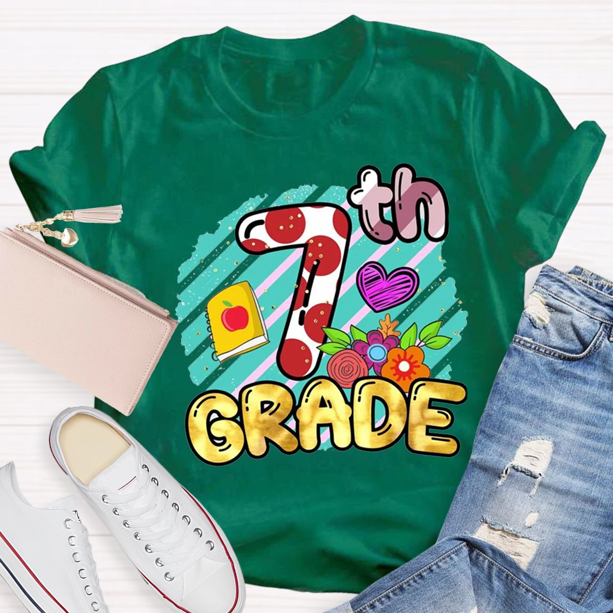 Personalized 7th Grade Teacher Shirt