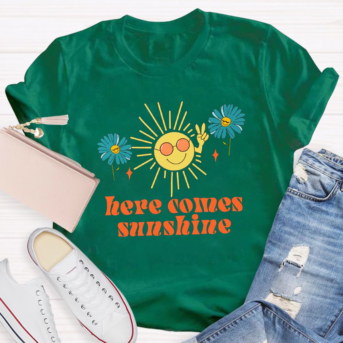 Here Comes Sunshine Teacher Shirt