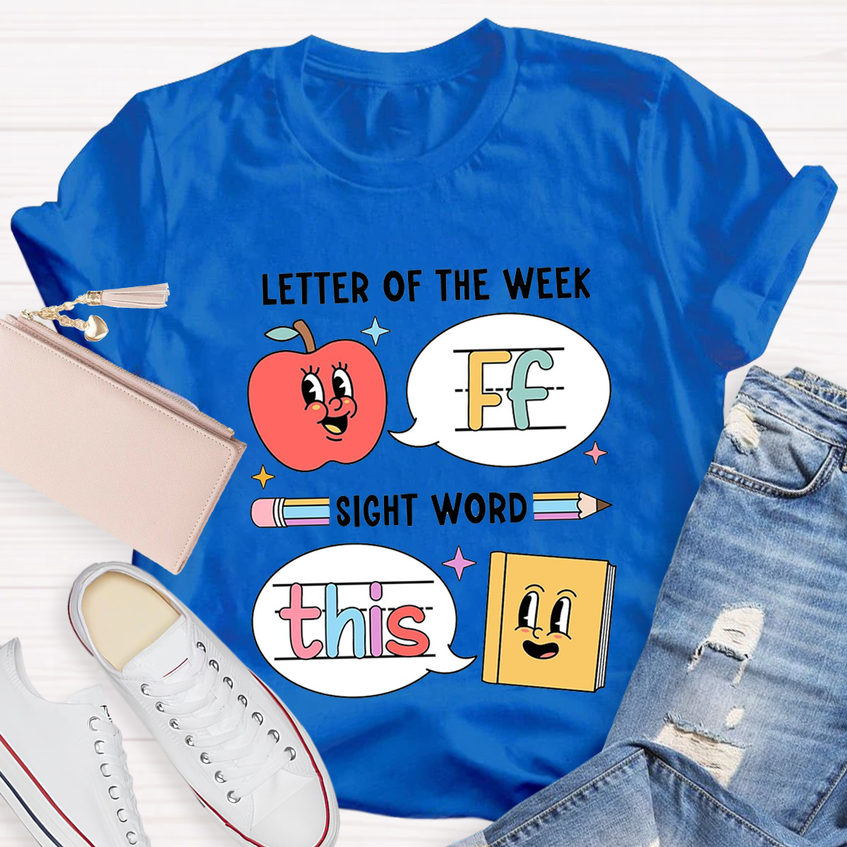 Personalized The Letter Of The Week Teacher T-Shirt