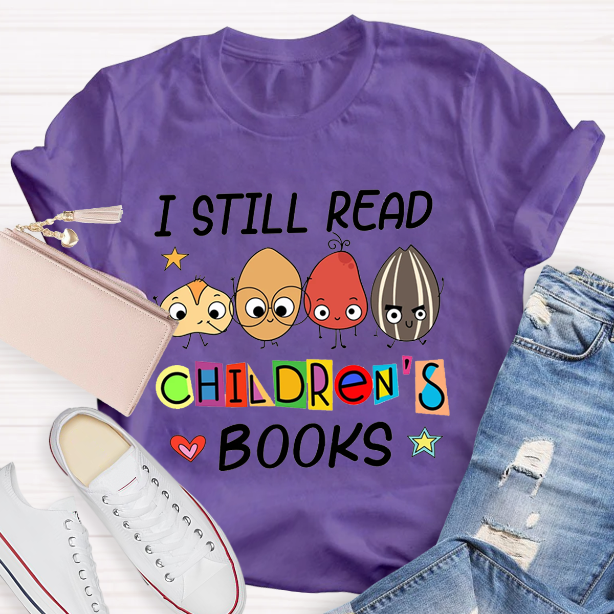 I Still Read Children's Books Teacher Life Premium T-Shirt