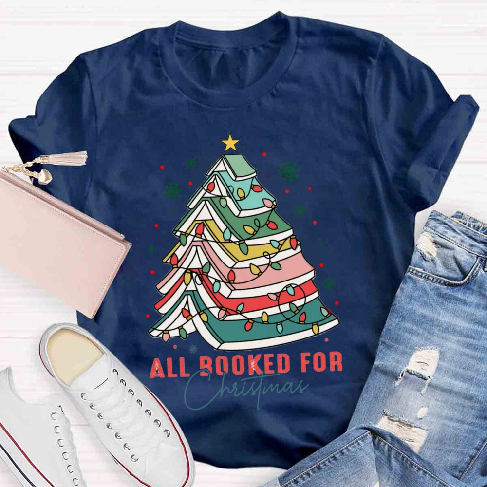 All Booked For Christmas T-shirt