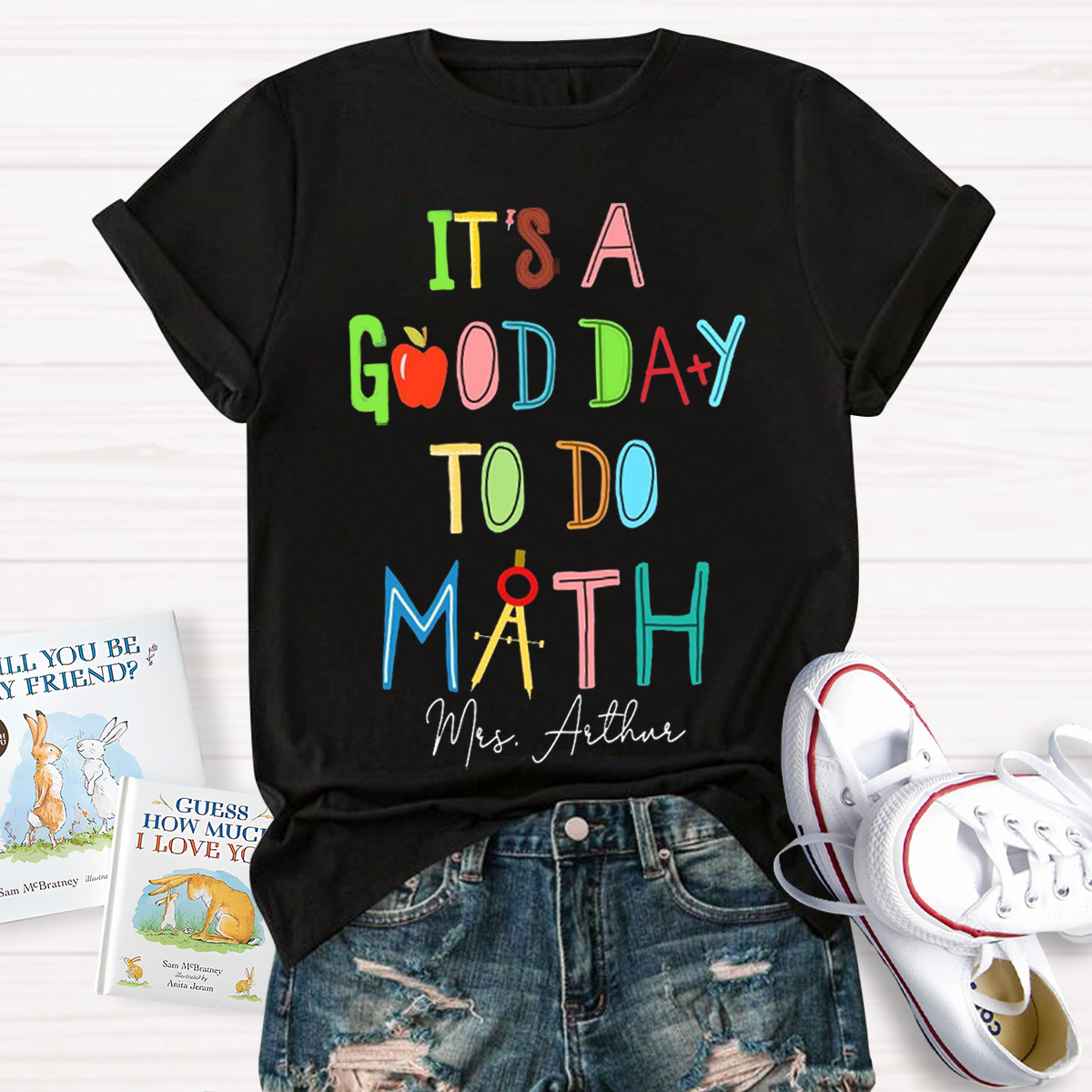 Personalized Your Name It's A Good Day To Do Math Teacher T-shirt