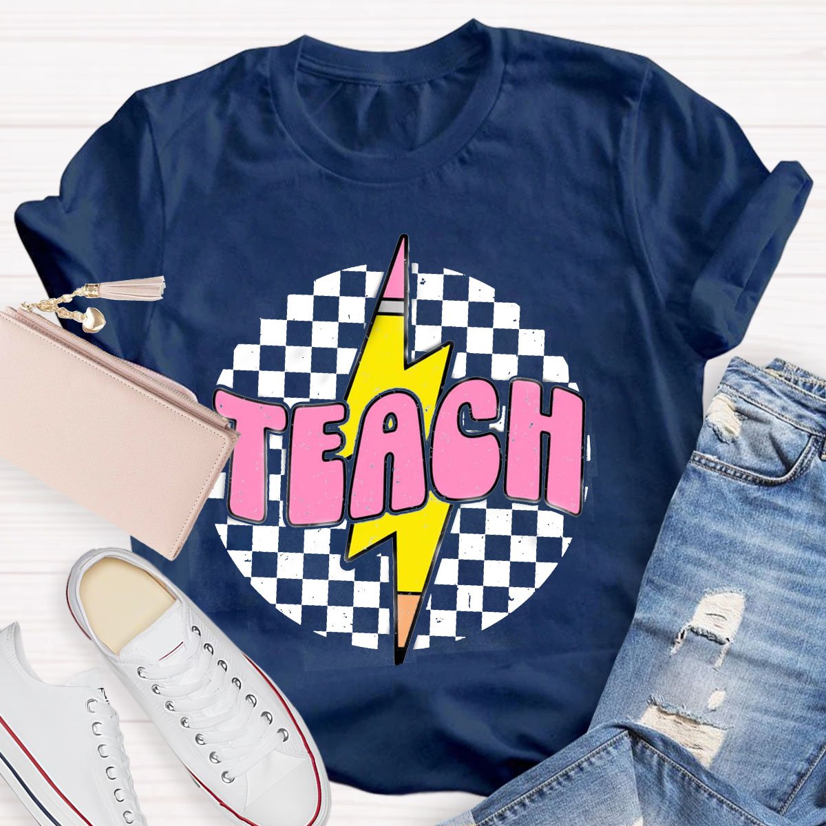 Retro Pencil Teacher Shirt