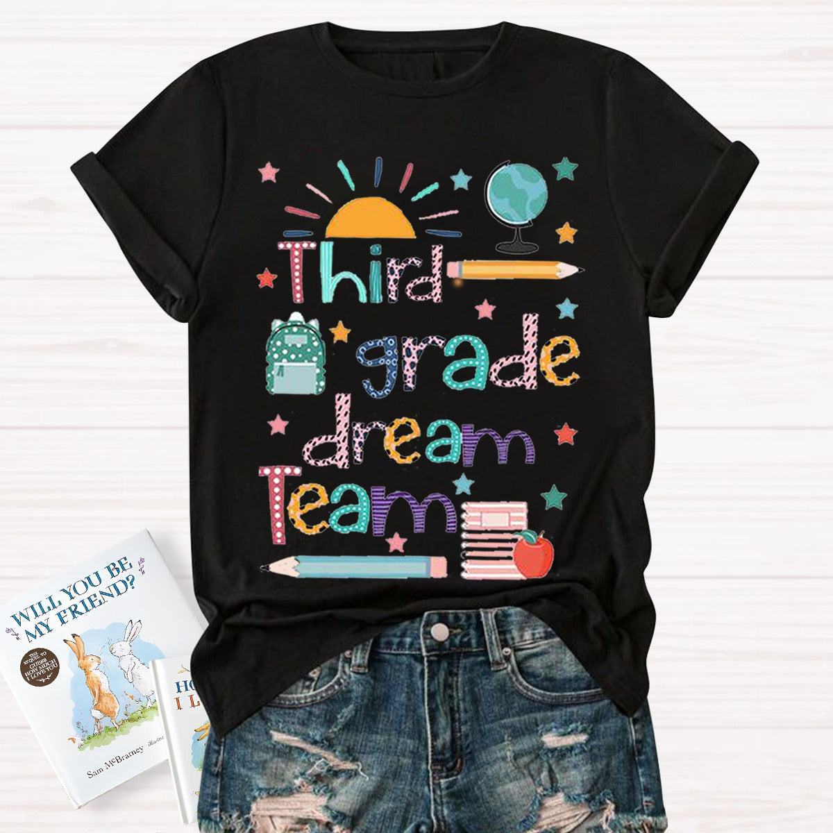 Personalized Grade Dream Team Teacher T-Shirt