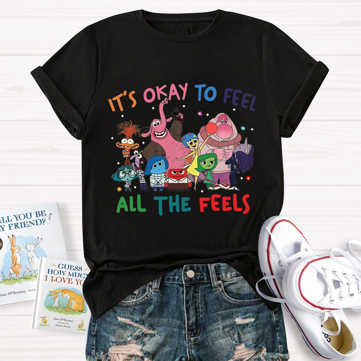 It's Okay To Feel All The Feels Special Education T-Shirt