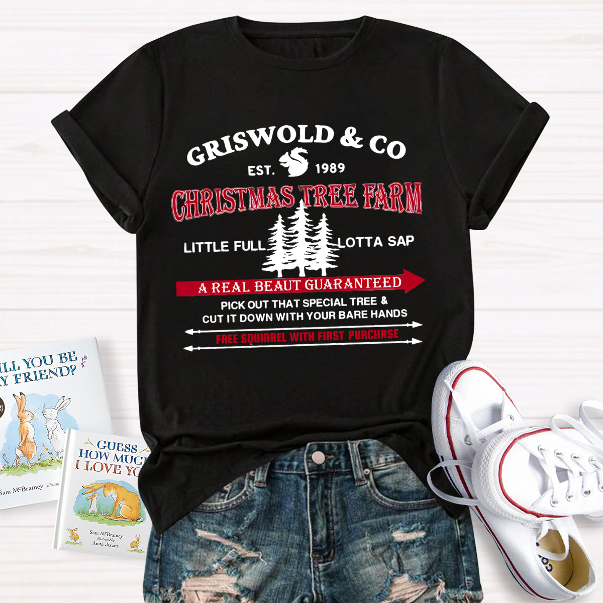 Griswold Co Christmas Tree Farm Teacher T-Shirt