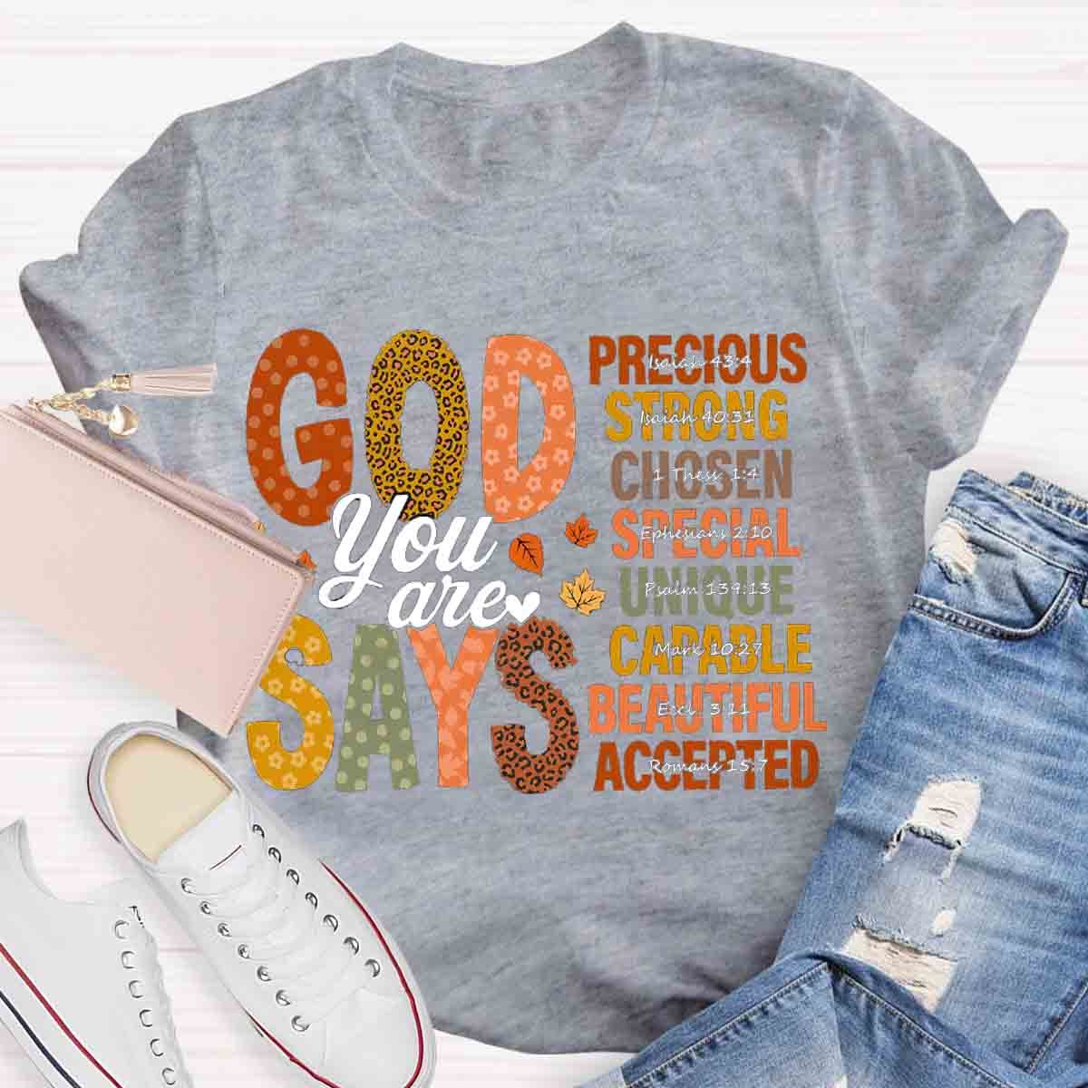 God Says You Are Strong Fall Shirt