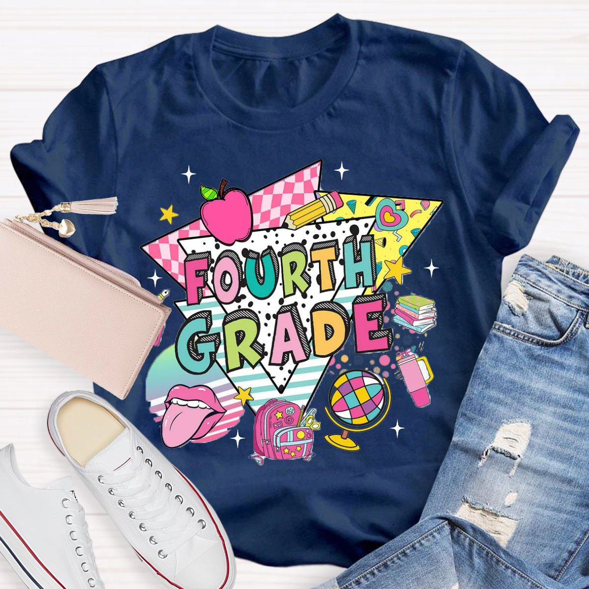 Personalized Grade Kindergarten First Day Of School T-Shirt