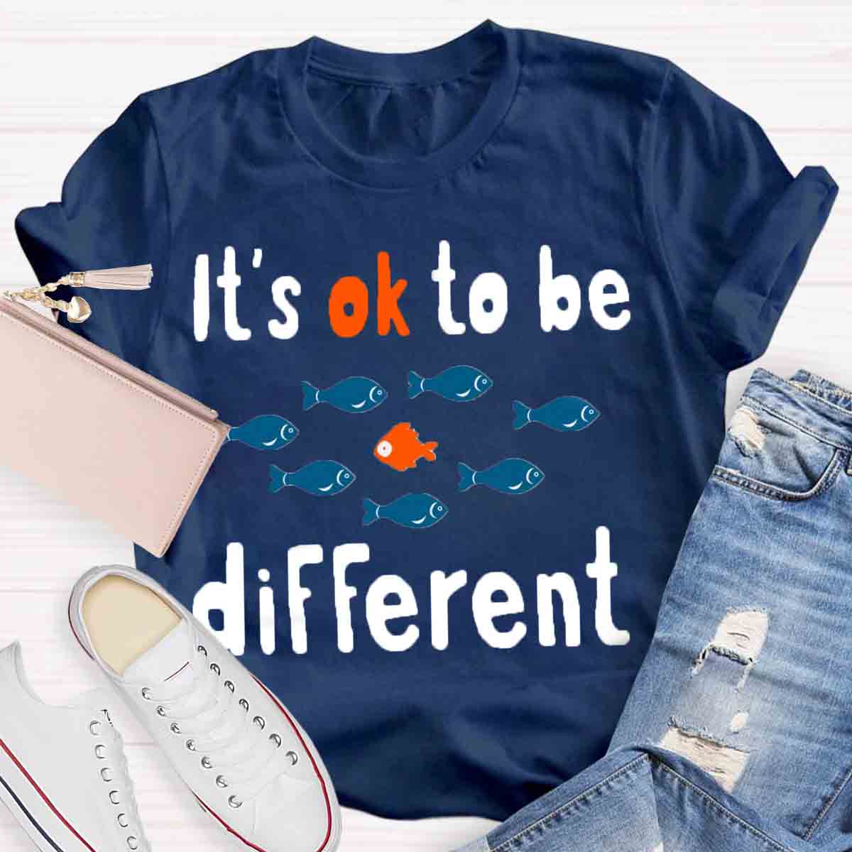 It's Ok To Be Different Teacher T-Shirt