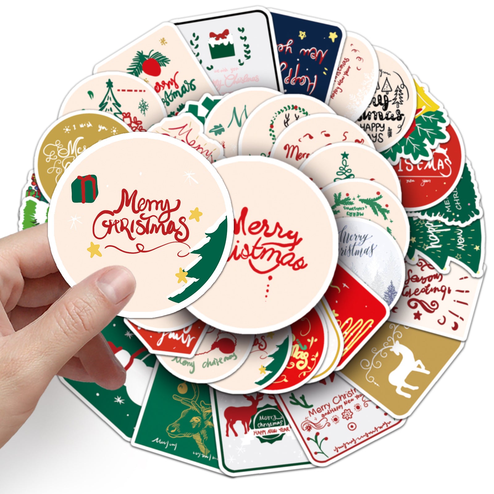 50 Christmas Doodle Stickers