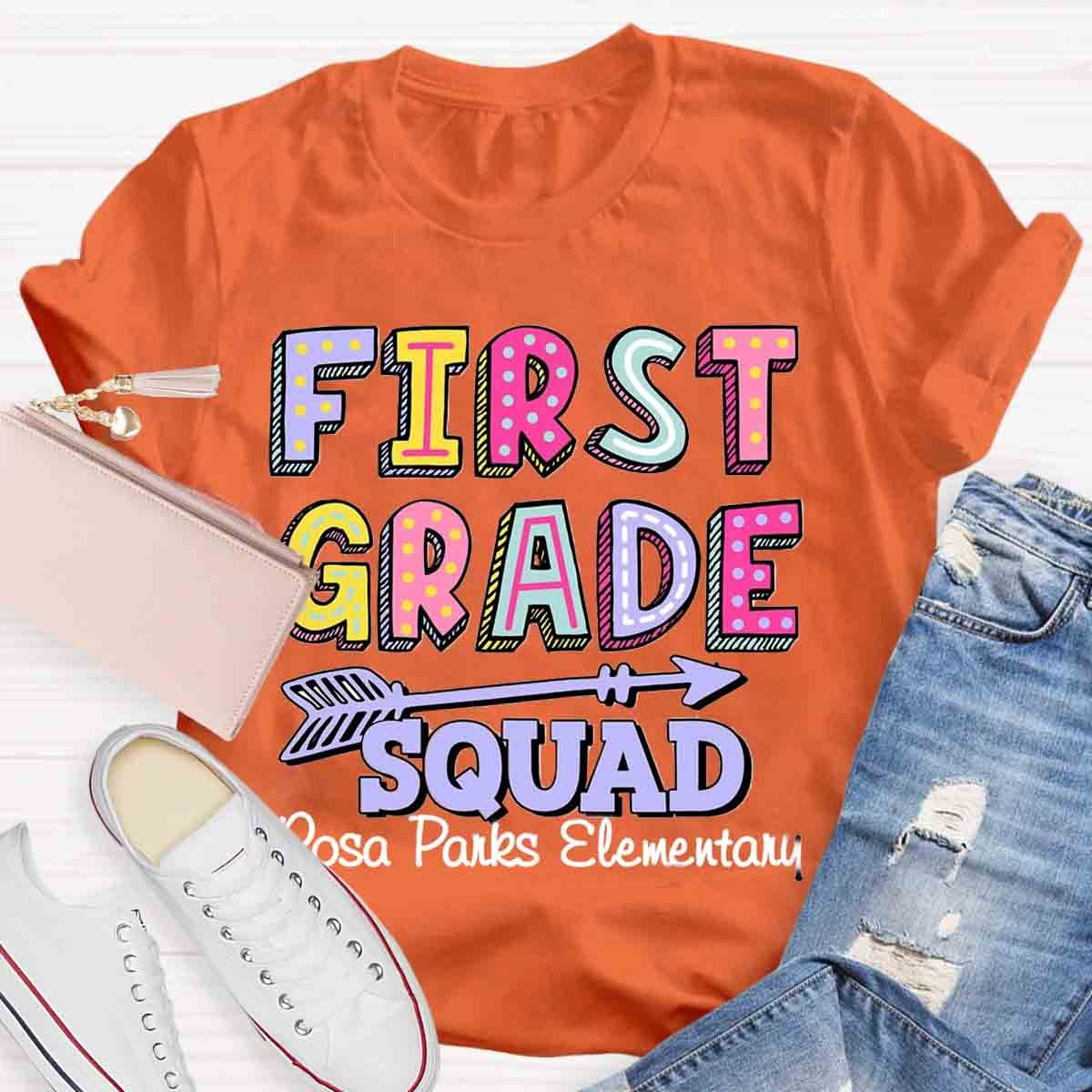 Personalized Grade And School Name In Our Lovely Class Teacher T-Shirt