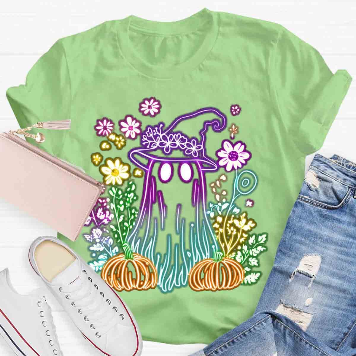 Coquette Halloween Neon Spooky Season Shirt