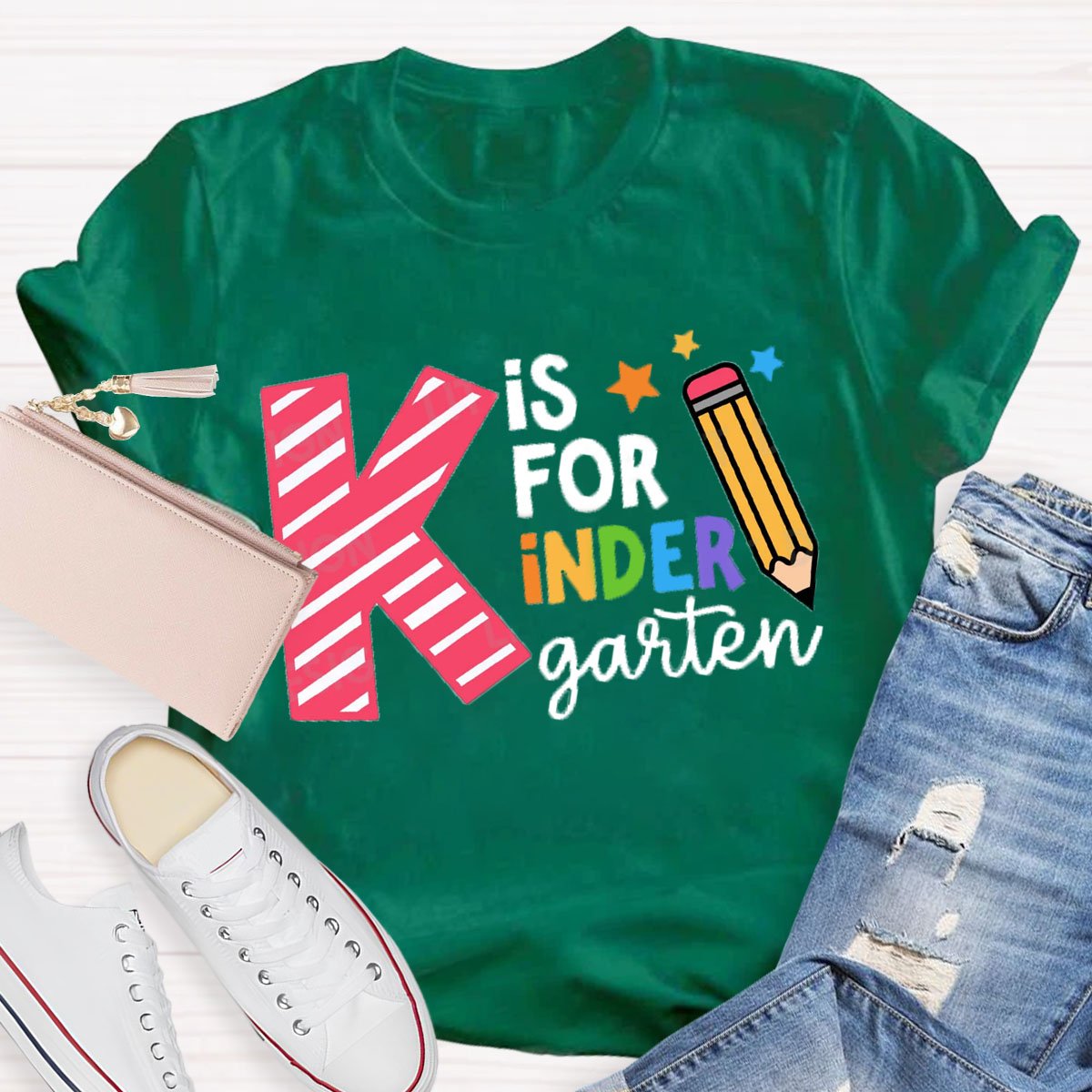 Personalized Grade K Is For Kindergarten T-Shirt