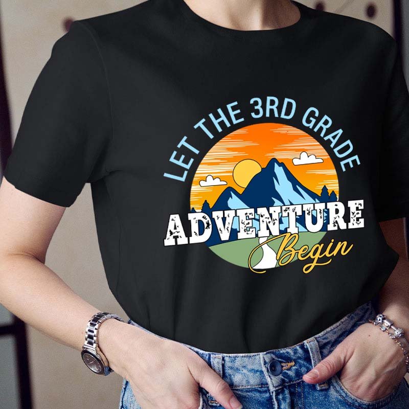 Personalized Let The Adventure Begin Teacher T-Shirt