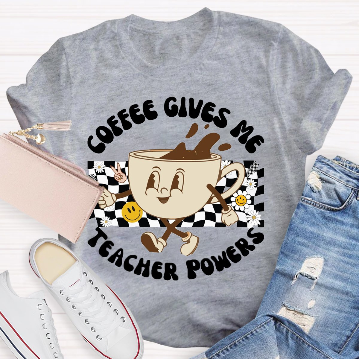 Coffee Gives Me Teacher Powers Shirt