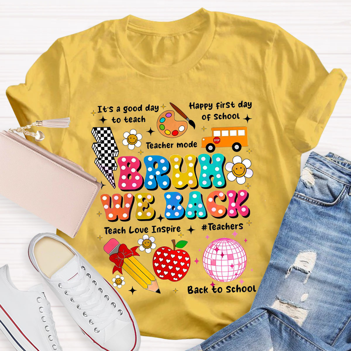 Bruh We Back To School T-Shirt