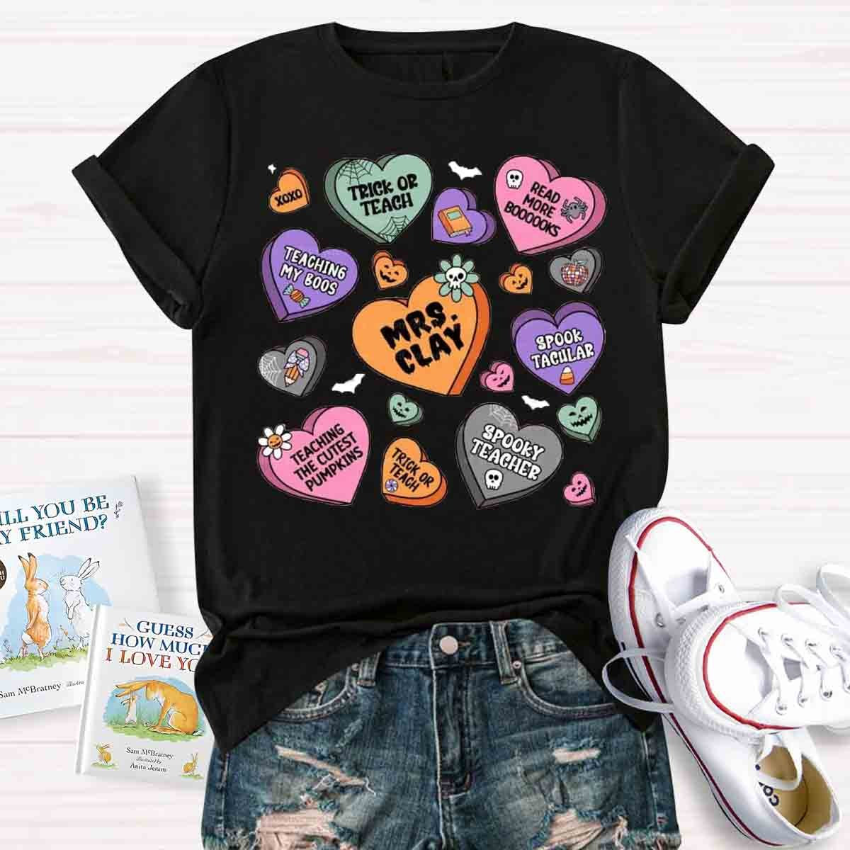 Personalized Name Teacher Halloween Shirt