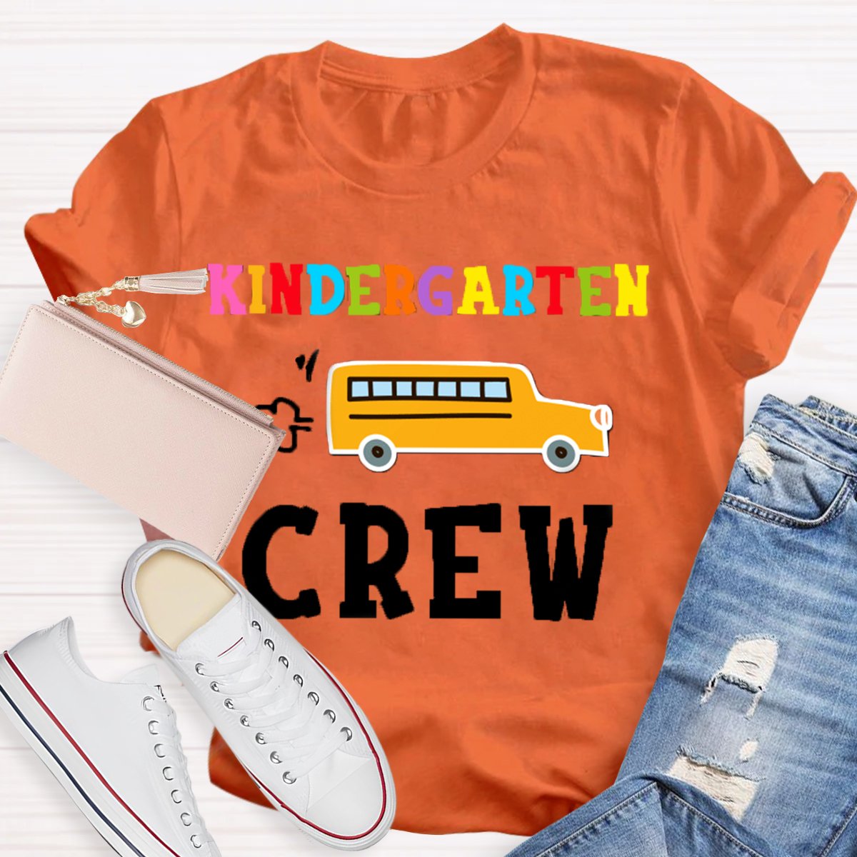 Personalized Grade School Bus Back To School T-Shirt