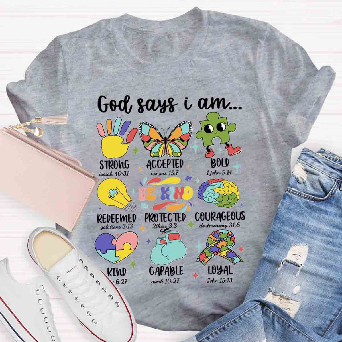 God Says I am a Teacher Shirt