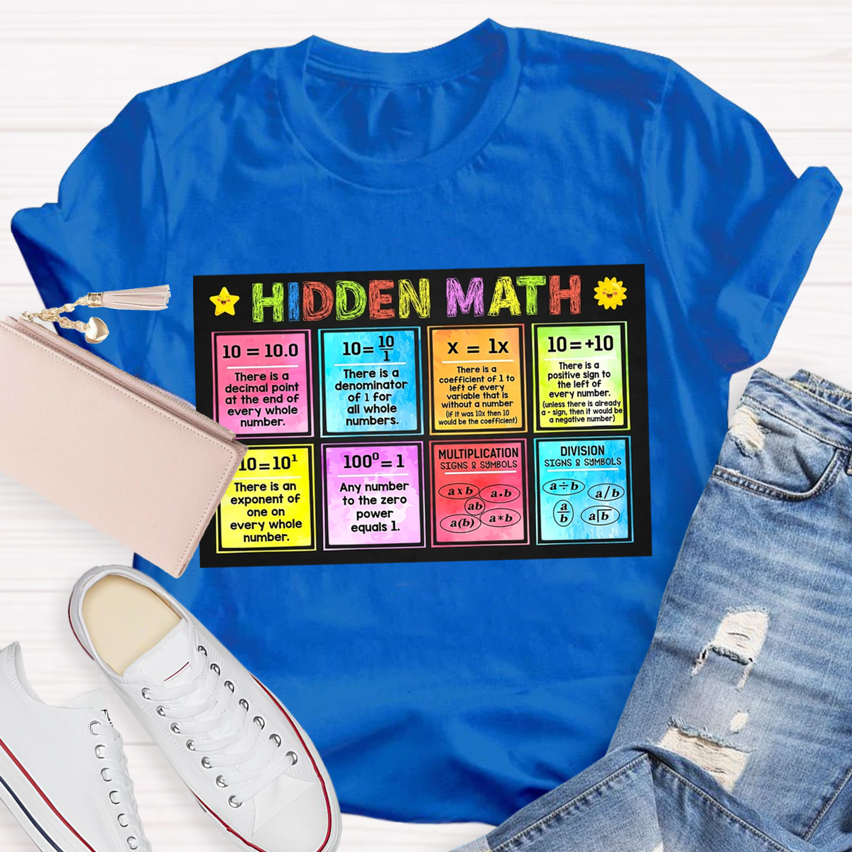 Hidden Math Teachers T-Shirt