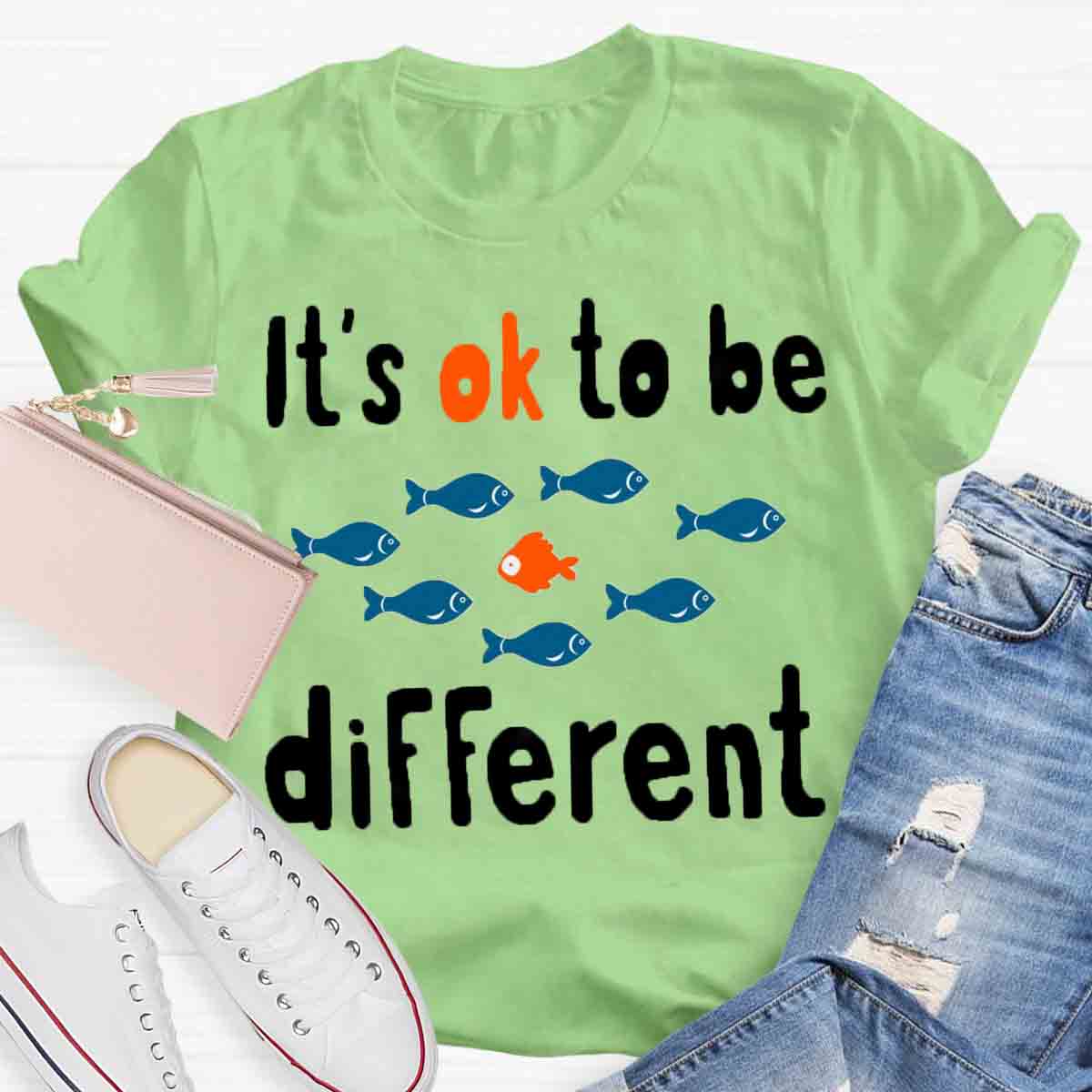 It's Ok To Be Different Teacher T-Shirt