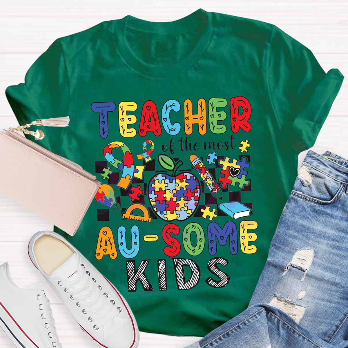 Teach Of Most Au-some Kids T-Shirt