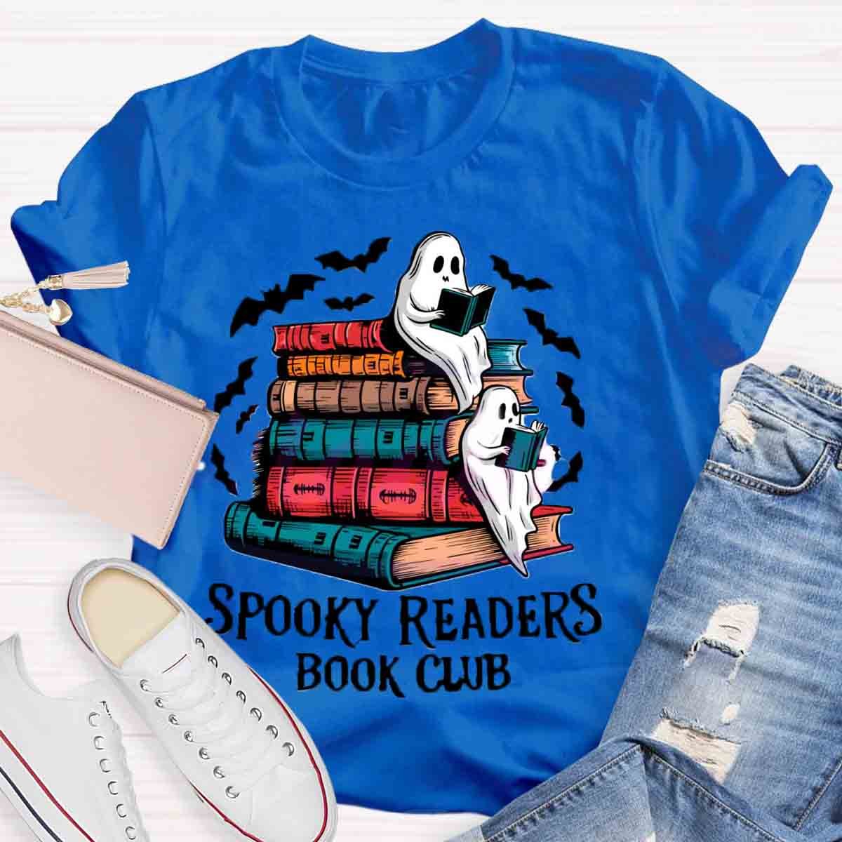 Bookish Ghost Spooky Readers Book Club T-Shirt