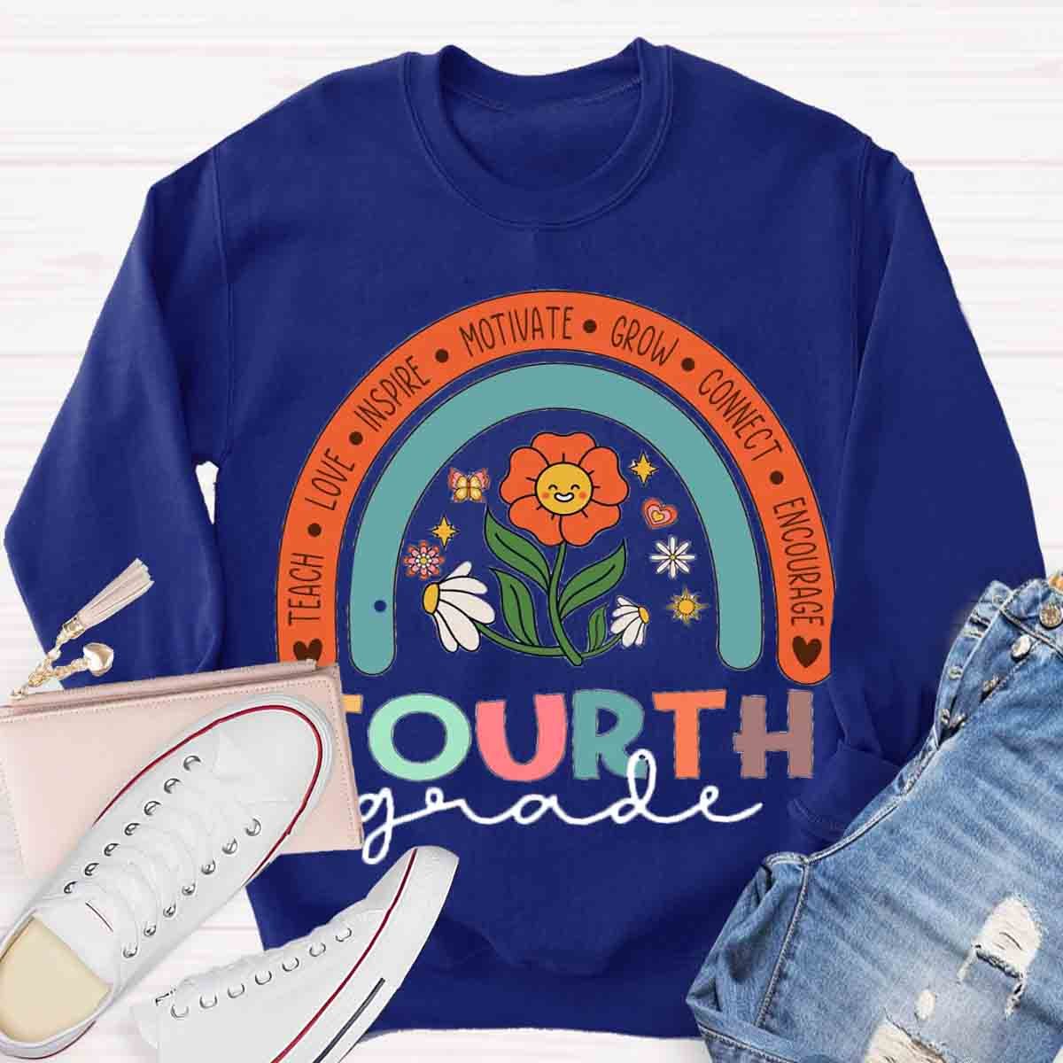 Personalized  Grade Motivate Love Encourage Sweatshirt