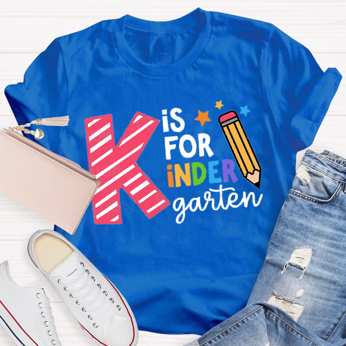 Personalized Grade K Is For Kindergarten T-Shirt