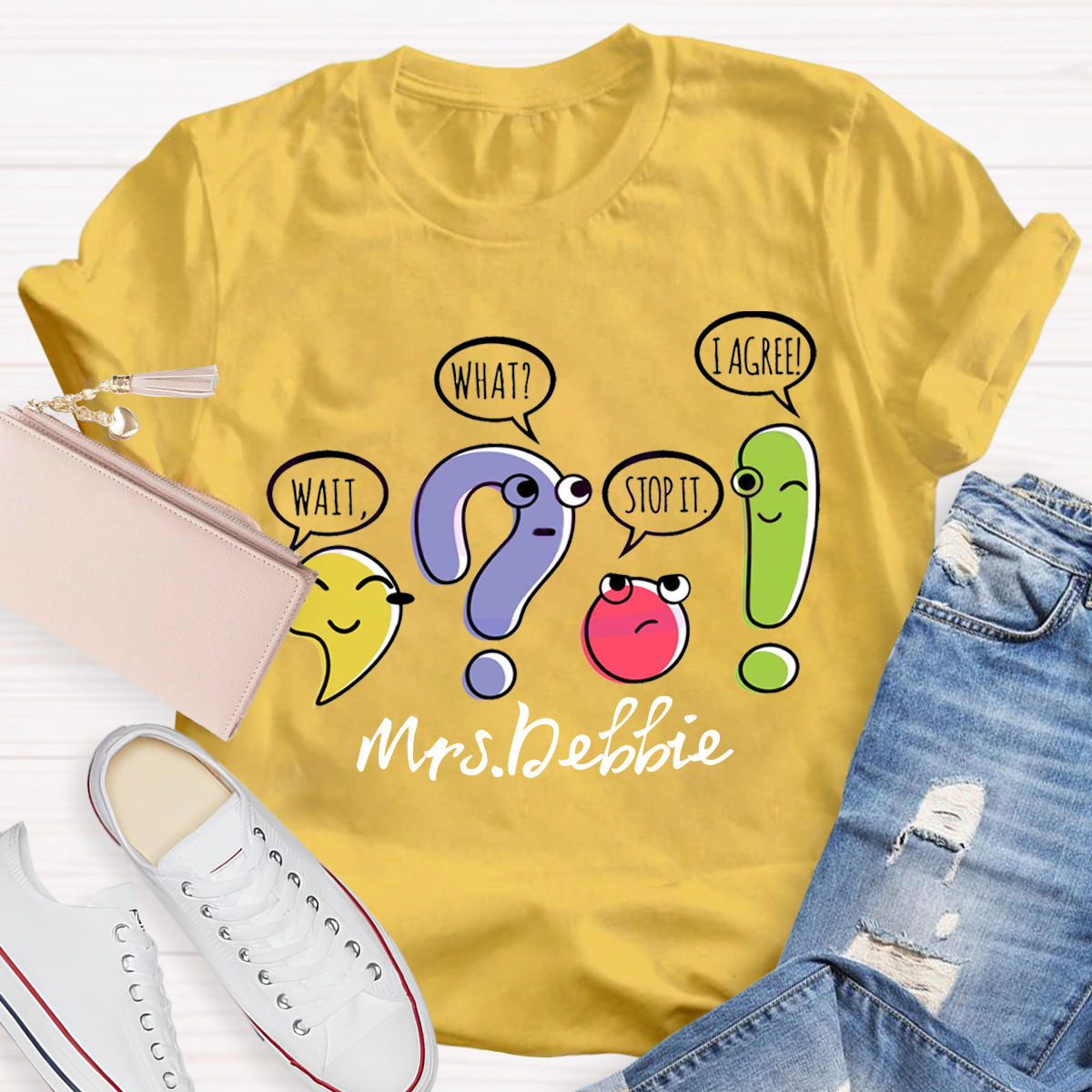 Personalized Your Name Grammar Teacher T-Shirt