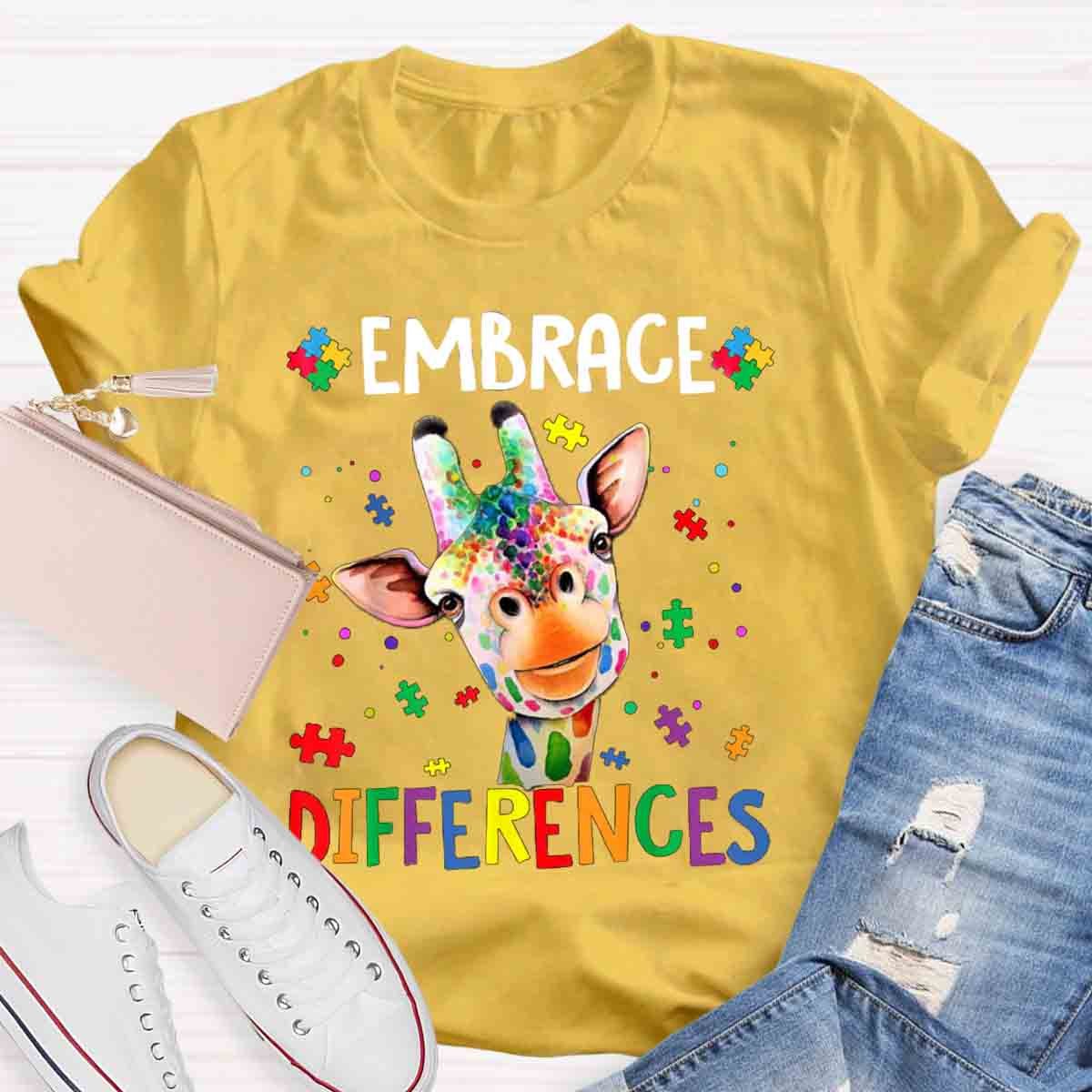 Embrace Differences Special Education Teachers T-Shirt