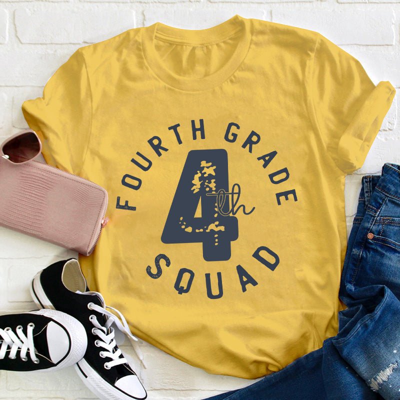 Personalized Grade Squad Teacher T-Shirt