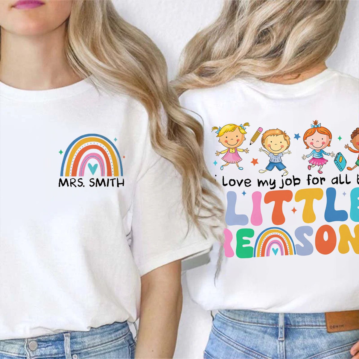 Personalized Name I Love My Job For All The Little Reasons Double-sided printing T-Shirt