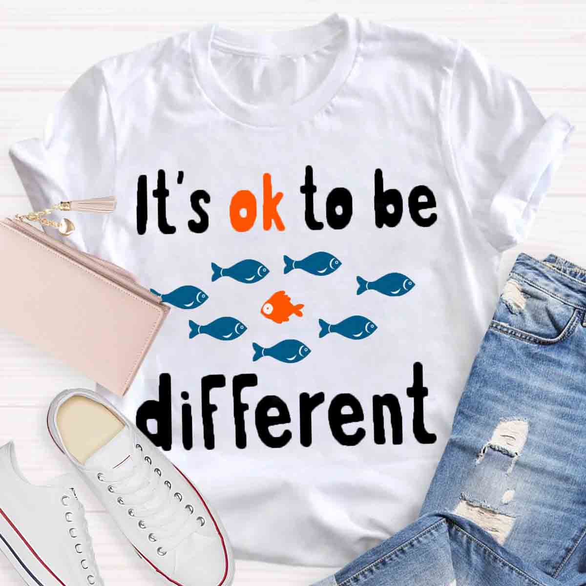 It's Ok To Be Different Teacher T-Shirt