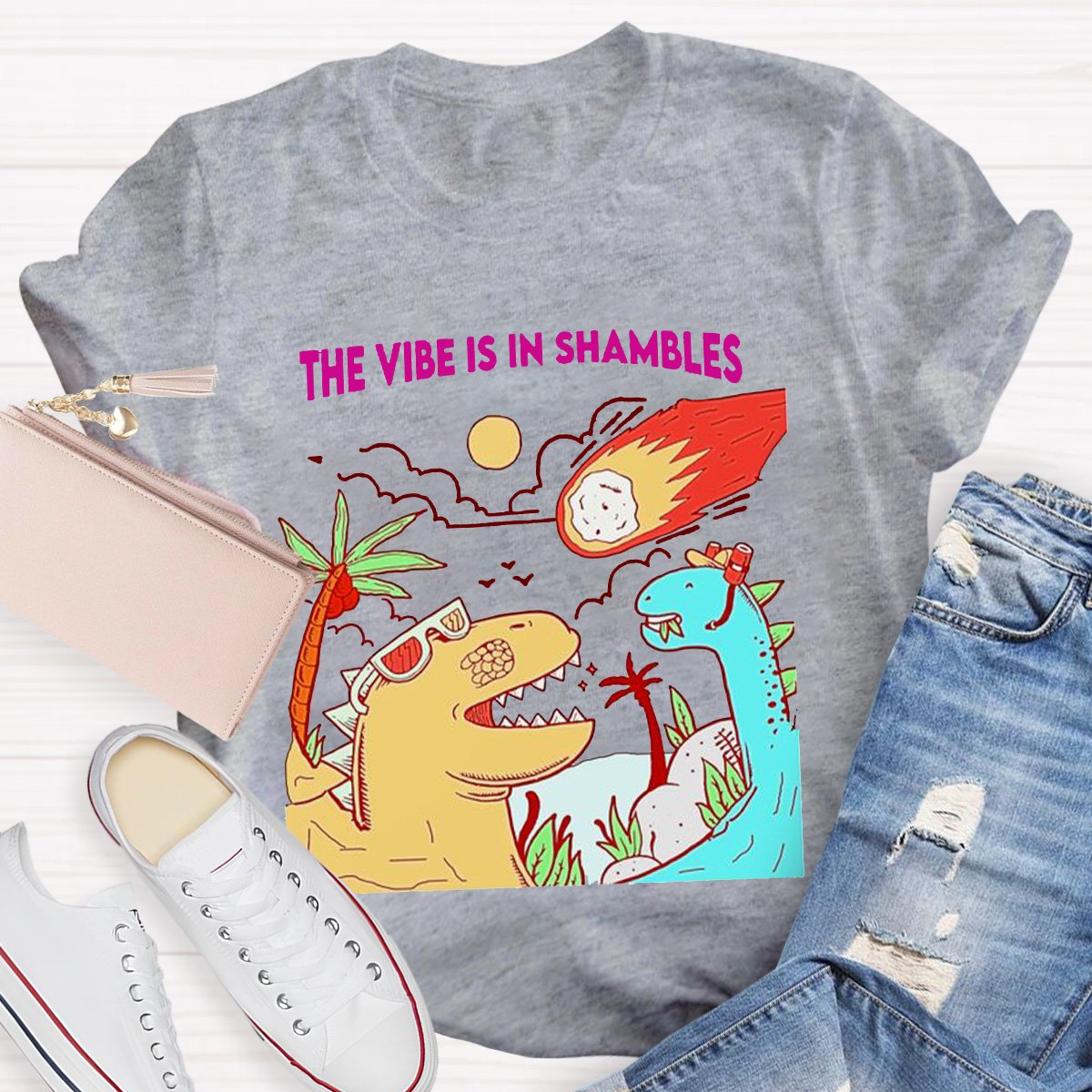 The Vibe Is In Shambles Teacher Shirt