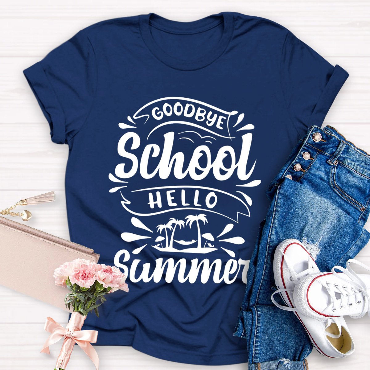 Good Bye School Hello Summer Teacher Shirt