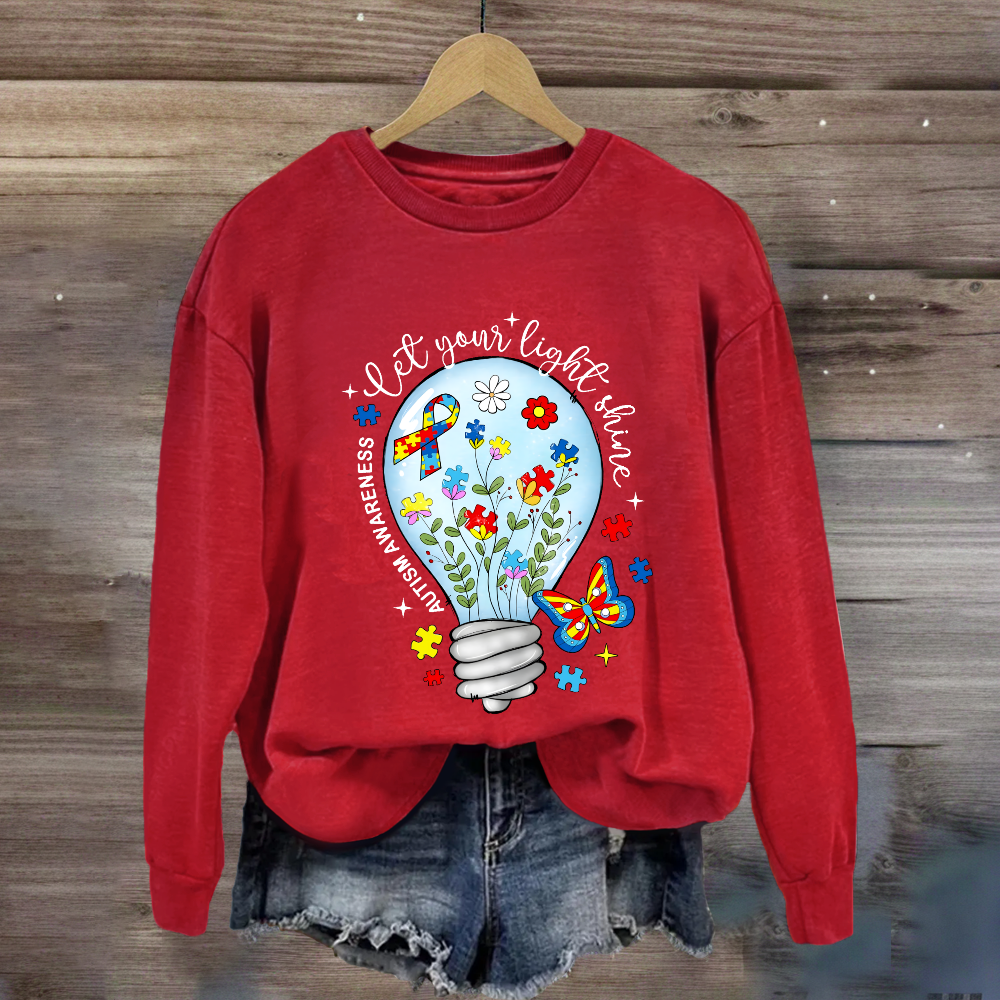 Let Your Light Shine Butterfly Sweatshirt