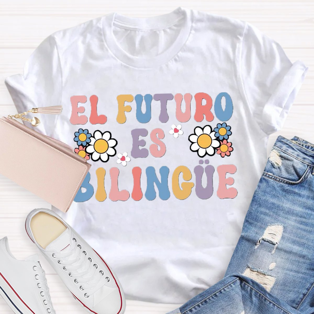 El Futuro Es Bilingüe Spanish Teacher Bilingual Teacher Shirt